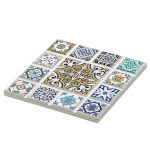 Kuchenprofi Marrakech Rhomb Design Coaster White 11 x 11 x 1 cm - Kuchenprofi