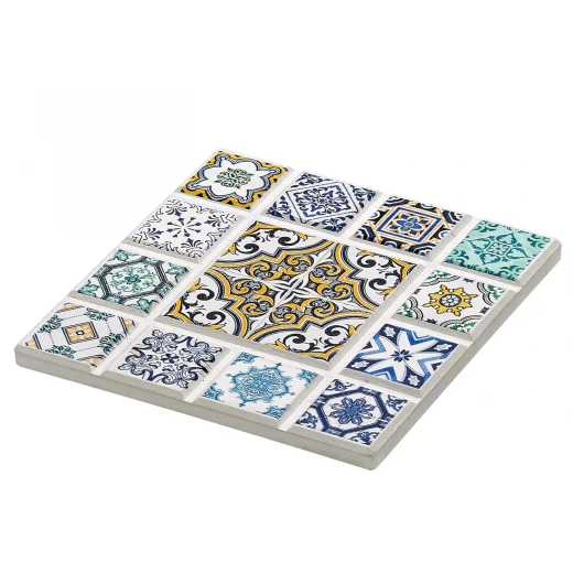 Kuchenprofi Marrakech Rhomb Design Coaster White 11 x 11 x 1 cm Kuchenprofi Marrakech Rhomb Design Coaster White 11 x 11 x 1 cm