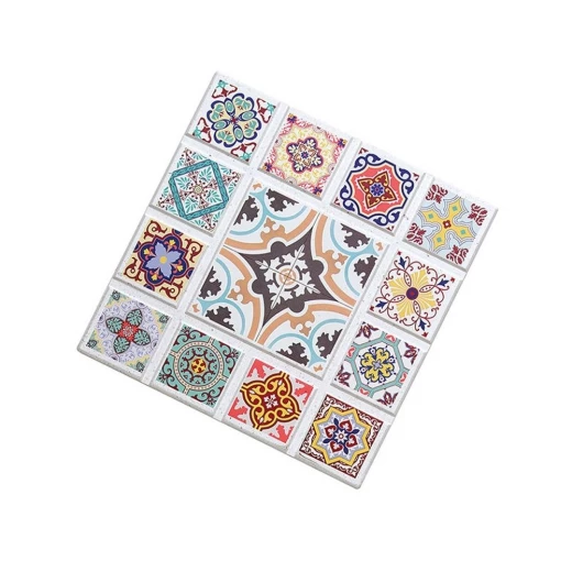 كوستركازابلانكا بتصميم رومب، أبيض، 20 × 20 × 1 سم من كوشن بروفِي - كوشن بروفِي - Image 2