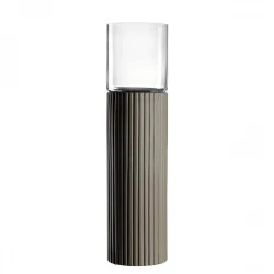 Leonardo Poesia Hurricane Lamp With 1 Socket H 65cm Taupe