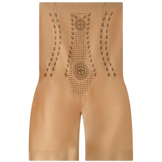 Thin style lightweight breathable tight long shape and tummy restoration shorts - Beige color Thin style lightweight breathable tight long shape and tummy restoration shorts - Beige color