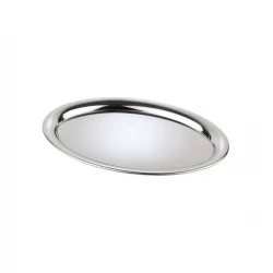 APS Kaffeehaus Oval Tray Dia 26.5x 19 cm Stainless Steel