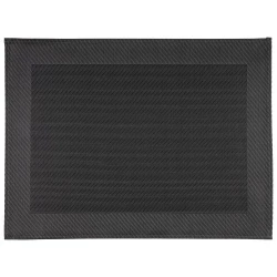 مفرش طاولة رفيع باللون الأسود 45×33 سم من اي بي اس