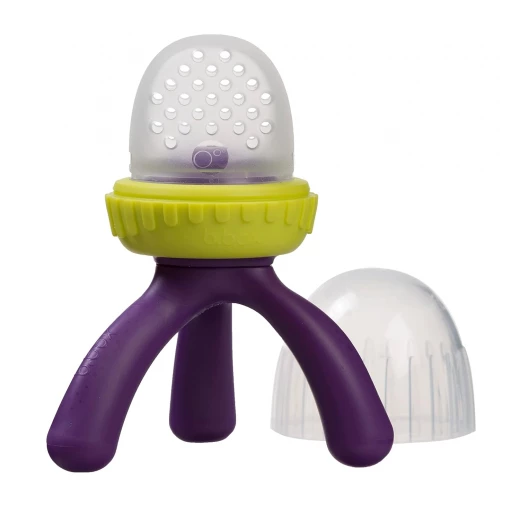 B.Box Silicone Fresh Food Feeder& Pacifiers passion splash