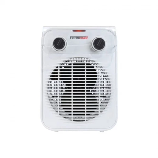 Electromatic Fan Heater 2000W 2 heat setting with Safety Fuse Inside Electromatic Fan Heater 2000W 2 heat setting with Safety Fuse Inside
