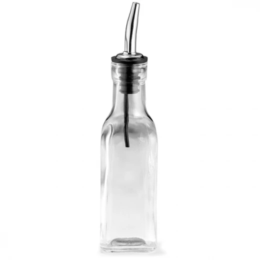 Table Craft Oil Glass Bottle 180ml with Pourer - Table Craft - Image 2