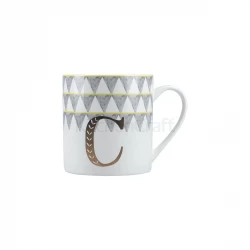 Kitchen Craft Alphabet Mug with Novelty C Design 350ml