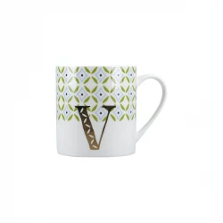 Kitchen Craft Alphabet Mug with Novelty V Design 350ml
