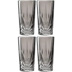 Leonardo Cappri Tumbler 390ml Set of 4 Pieces Grey