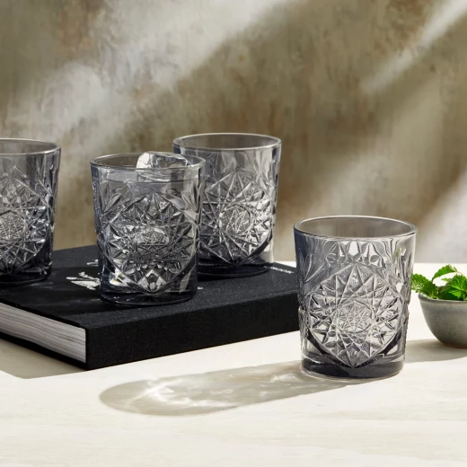 Libbey HOBSTAR Old Fashion Tumbler 12oz 355ml Grey Set of 6 Pieces - Libbey - Image 8