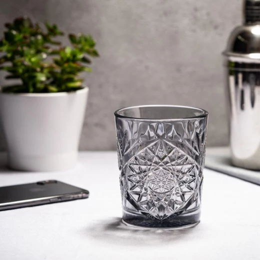 Libbey HOBSTAR Old Fashion Tumbler 12oz 355ml Grey Set of 6 Pieces - Libbey - Image 5