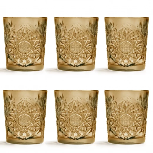 Libbey HOBSTAR Old Fashion Tumbler 12oz 355ml Yellow Set of 6 Pieces - Libbey - Image 6