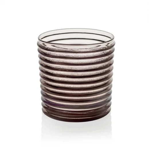 IVV Vertigo Tumbler 300ml Set of 6 Pieces, Bronze Grey Crystal Glasses with Transparent Line Design, Ideal for Water, Juices, and Beverages IVV Vertigo Tumbler 300ml Set of 6 Pieces, Bronze Grey Crystal Glasses with Transparent Line Design, Ideal for Water, Juices, and Beverages