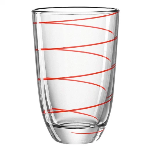 Leonardo Jolly Large Tumbler 290ml Set of 6 Pieces Red Leonardo Jolly Large Tumbler 290ml Set of 6 Pieces Red