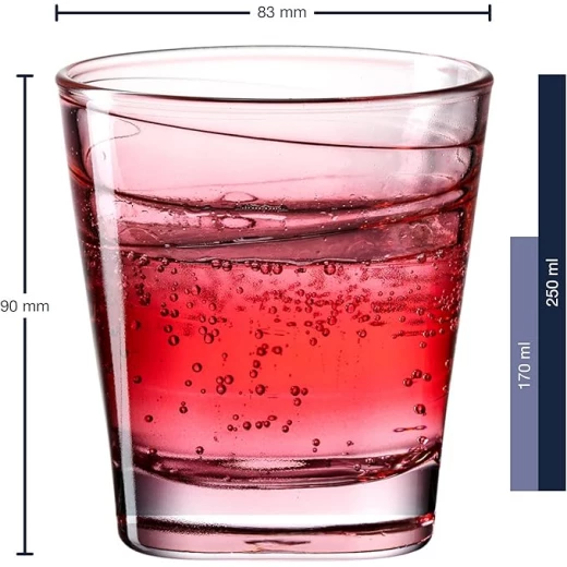 Leonardo Vario Tumbler 250ml Red Set of 6 Pieces - Leonardo - Image 7