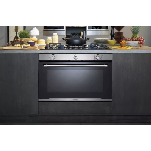 Elba 90cm Black Electric Built-in Oven: 121L Capacity, 10 Cooking Programs for Baking, Roasting, and More. Enjoy precise temperature control and even heat distribution for perfect culinary results. A stylish and efficient kitchen appliance. - ELBA - Image 3