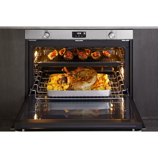 Elba 90cm Black Electric Built-in Oven: 121L Capacity, 10 Cooking Programs for Baking, Roasting, and More. Enjoy precise temperature control and even heat distribution for perfect culinary results. A stylish and efficient kitchen appliance. - ELBA - Image 4