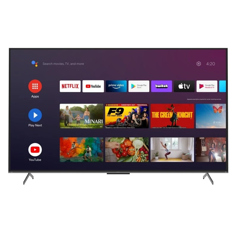 Sharp 75-inch Smart TV – 4K Ultra HD – Google TV System – 3 HDMI Ports and 2 USB Ports – Model 4T-C75FN6NX – Experience ultra-clear viewing with vivid colors and immersive sound, with quick access to apps and entertainment content - SHARP