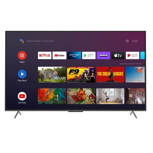 تلفزيون ذكي شارب 86 بوصة – UHD 4K – نظام Android Smart TV – 3 منافذ HDMI و2 منافذ USB – موديل 4T-C86FN6NX – تجربة مشاهدة مذهلة بصور فائقة الوضوح وألوان حية مع الوصول السريع للتطبيقات والمحتوى الترفيهي
