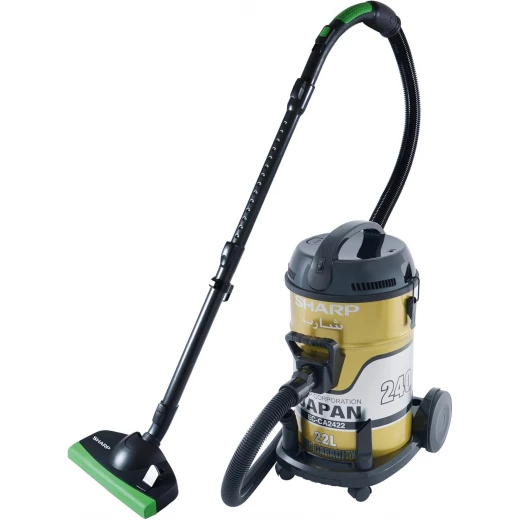 SHARP 22L 2400W Vacuum Cleaner with 100% Copper Cylinder Motor EC-CA2422-Z Gold SHARP 22L 2400W Vacuum Cleaner with 100% Copper Cylinder Motor EC-CA2422-Z Gold