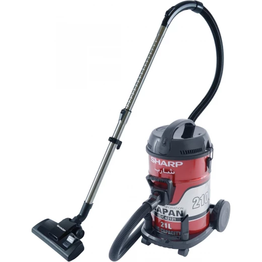 Sharp 21L Vacuum Cleaner 2100W with 100% Copper Cylinder Motor, Red EC-CA2121-Z – Large Capacity, Powerful Suction, Efficient Cleaning, Durable Motor, Modern Stylish Design Sharp 21L Vacuum Cleaner 2100W with 100% Copper Cylinder Motor, Red EC-CA2121-Z – Large Capacity, Powerful Suction, Efficient Cleaning, Durable Motor, Modern Stylish Design