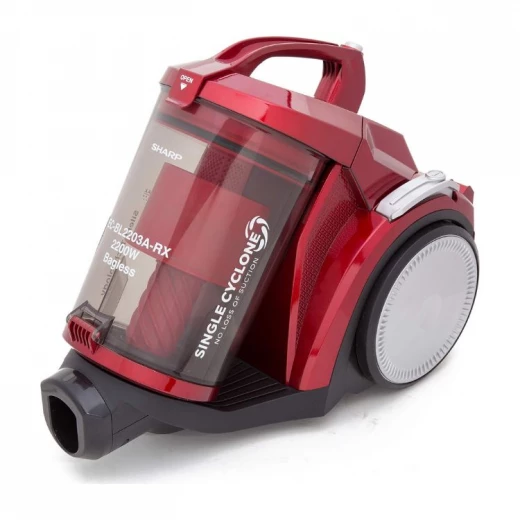 مكنسة شارب بدون كيس، 1800 وات، مع فلتر HEPA، أحمر EC-BL1803A-RZ – شفط قوي، تنظيف فعال، صيانة سهلة، مناسبة لجميع الأسطح، تصميم حديث وأنيق - شارب - Image 3
