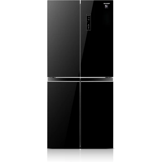 ثلاجة شارب بأربعة أبواب – سعة 560 لتر – لون أسود – موديل SJ-FH560-BK3 – تصميم عصري يوفر مساحة واسعة لتخزين الطعام مع تبريد فعال يحافظ على نضارة المكونات اليومية