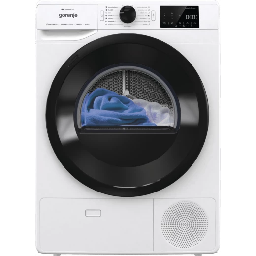 مجفف ملابس غورينيه 8 كجم، مضخة حرارية، 16 برنامج، WiFi، كفاءة طاقة A++، أبيض DPNE82/GNLWIF – سعة كبيرة، موفر للطاقة، تجفيف لطيف على الملابس، تشغيل هادئ، تصميم حديث وأنيق - جورينيه - Image 6