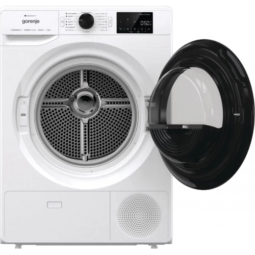 مجفف ملابس غورينيه 8 كجم، مضخة حرارية، 16 برنامج، WiFi، كفاءة طاقة A++، أبيض DPNE82/GNLWIF – سعة كبيرة، موفر للطاقة، تجفيف لطيف على الملابس، تشغيل هادئ، تصميم حديث وأنيق - جورينيه - Image 2