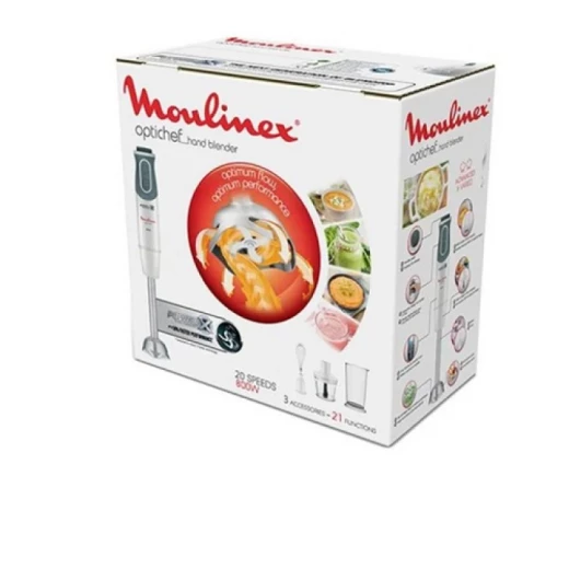 Moulinex Optichef Hand Blender, 800W, 20 Speed, White/Gray DD643127 - MOULINEX - Image 8