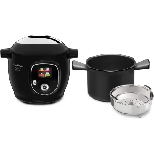 متعدد الطباخ، كوكيو +اتصال ذكي 6 لتر، 100 وصفة مدمجة، تطبيق متصل بالبلوتوث، أسود، طهي بالضغط، تبخير، طهي بطيء والمزيد CE857827 من مولينيكس متعدد الطباخ، كوكيو +اتصال ذكي 6 لتر، 100 وصفة مدمجة، تطبيق متصل بالبلوتوث، أسود، طهي بالضغط، تبخير، طهي بطيء والمزيد CE857827 من مولينيكس