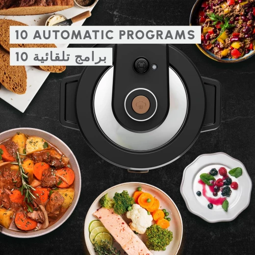 MOULINEX Electrical Pressure Cooker, Turbo Cuisine Maxi 7.6 L Fast Multicooker, Easy, Versatile, Perfect Cooking Results,10 Automatic Cooking Programs, Manual Mode CE777G27 - MOULINEX - Image 7