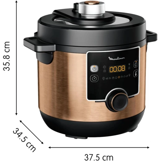 MOULINEX Electrical Pressure Cooker, Turbo Cuisine Maxi 7.6 L Fast Multicooker, Easy, Versatile, Perfect Cooking Results,10 Automatic Cooking Programs, Manual Mode CE777G27 - MOULINEX - Image 3