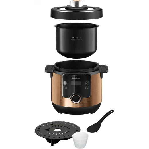MOULINEX Electrical Pressure Cooker, Turbo Cuisine Maxi 7.6 L Fast Multicooker, Easy, Versatile, Perfect Cooking Results,10 Automatic Cooking Programs, Manual Mode CE777G27 - MOULINEX - Image 2