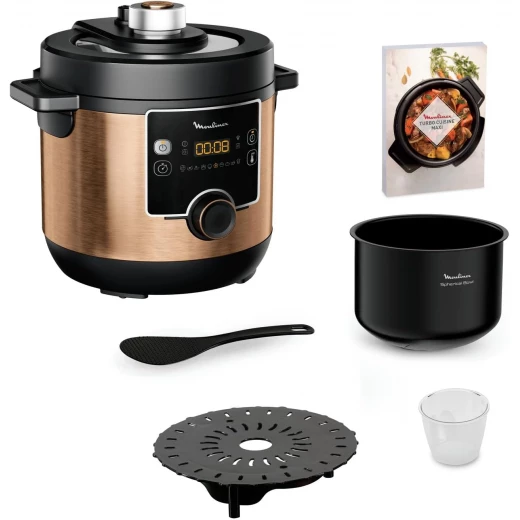 MOULINEX Electrical Pressure Cooker, Turbo Cuisine Maxi 7.6 L Fast Multicooker, Easy, Versatile, Perfect Cooking Results,10 Automatic Cooking Programs, Manual Mode CE777G27 - MOULINEX - Image 9