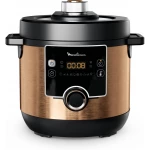 MOULINEX Electrical Pressure Cooker, Turbo Cuisine Maxi 7.6 L Fast Multicooker, Easy, Versatile, Perfect Cooking Results,10 Automatic Cooking Programs, Manual Mode CE777G27 - MOULINEX