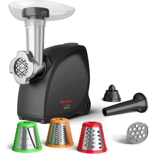 Moulinex HV4 Successor Meat Grinder, 2000 W, Perfect Mincer up to 2.3 kg/min, Versatility, Vegetable Chopper, Sausage and Kebbe, Handle, Durable Performance, Made in France ME472832 - MOULINEX - Image 2