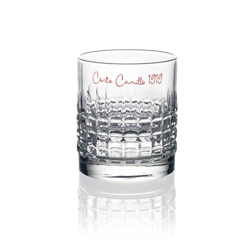 IVV Signature DOF Tumbler Conte Camillo Set of 2 Pieces, Transparent Glass, Luxury Glassware, Modern and Stylish, Perfect for Everyday Use and Special Occasions - IVV