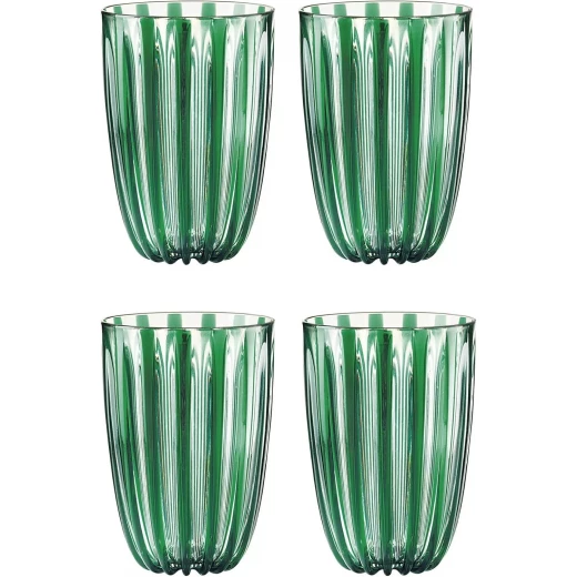 Guzzini Guzzini Dolcevita Tumblers Set of 4 Pieces Green, BPA-Free, Designed by Pio & Tito Toso, Stylish and Durable Guzzini Guzzini Dolcevita Tumblers Set of 4 Pieces Green, BPA-Free, Designed by Pio & Tito Toso, Stylish and Durable