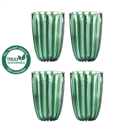 Guzzini Guzzini Dolcevita Tumblers Set of 4 Pieces Green, BPA-Free, Designed by Pio & Tito Toso, Stylish and Durable - Guzzini - Image 2