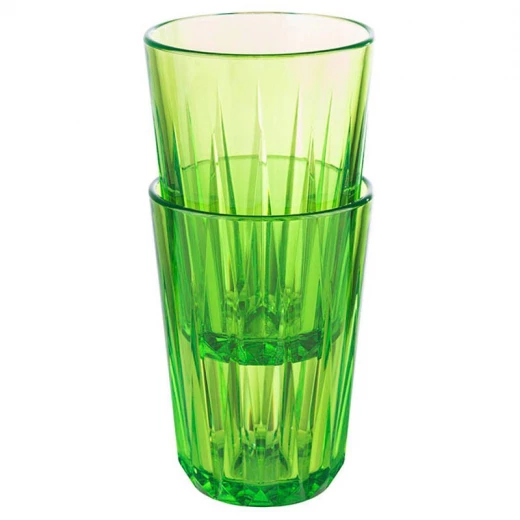 APS Tritan 300ml Green Tumbler BPA Free, Crystal Glass Effect, Unbreakable - APS - Image 3