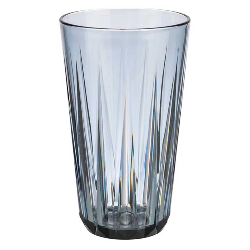 APS Crystal Reusable Trans Tumbler 500ml Grey Unbreakable, Dishwasher Safe, Stackable, BPA-Free - APS