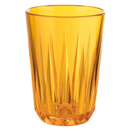 APS Tritan 300ml Orange Tumbler BPA Free, Crystal Glass Effect, Unbreakable