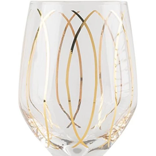 KitchenCraft  Mikasa Glasses 414ml Gold Set of 4 Pieces - KitchenCraft - Image 6