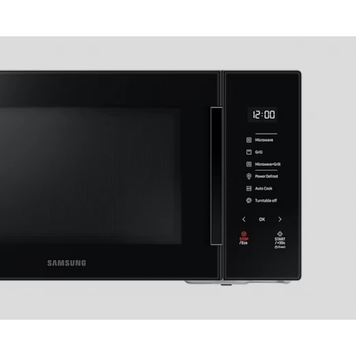 سامسونج 30 لتر فرن ميكروويف رقمي أسود MG30T5018AK - استمتع بالطهي وإعادة التسخين المتنوعة في مطبخك مع هذا الميكروويف الأنيق والعصري. مثالي للاستخدام اليومي، يوفر الراحة والكفاءة لمجموعة متنوعة من الوجبات والوجبات الخفيفة. - سامسونج - Image 3