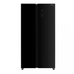 Sharp Refrigerator 655 Liters Side by Side  A++ Interior LED light  91 x 67 x 177 cm Securit Black SJ-X655-BK3 - SHARP