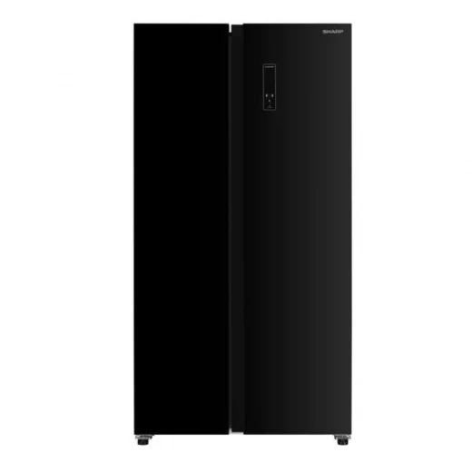 Sharp Refrigerator 655 Liters Side by Side  A++ Interior LED light  91 x 67 x 177 cm Securit Black SJ-X655-BK3