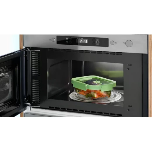 Lékué Leakproof Sqaure Glass Container 520ml Green Microwave & Dishwasher Safe - Lekue - Image 3