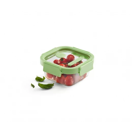 Lékué Leakproof Sqaure Glass Container 520ml Green Microwave & Dishwasher Safe Lékué Leakproof Sqaure Glass Container 520ml Green Microwave & Dishwasher Safe