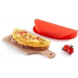 Lekue Microwave Omelette Cooker Red 400 ml Silicone Healthy Cooking dishwasher safe